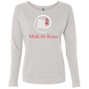 Midlife Rises With Logo - NL6931 Next Level Ladies' French Terry Scoop