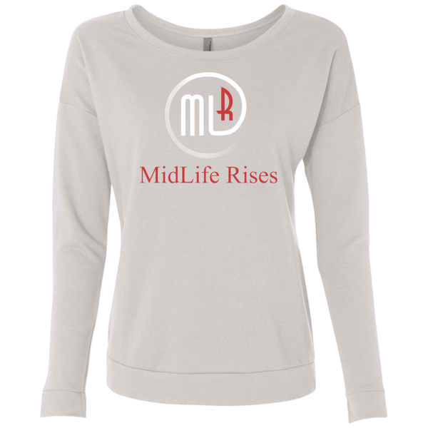 Midlife Rises With Logo - NL6931 Next Level Ladies' French Terry Scoop