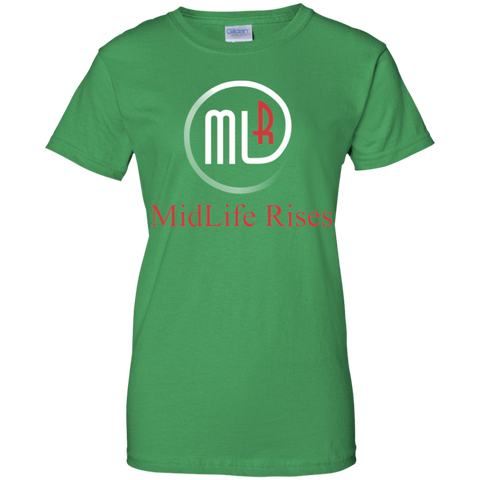 Midlife With Logo - G200L Gildan Ladies' 100% Cotton T-Shirt