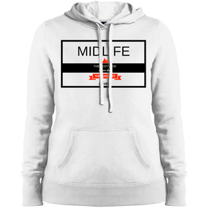 Midlife - The Hardest Climb Gives the Best View - LST254 Sport-Tek Ladies' Pullover Hooded Sweatshirt