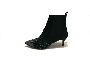 Pointy Toe Kitten-Heel-Dress Boots